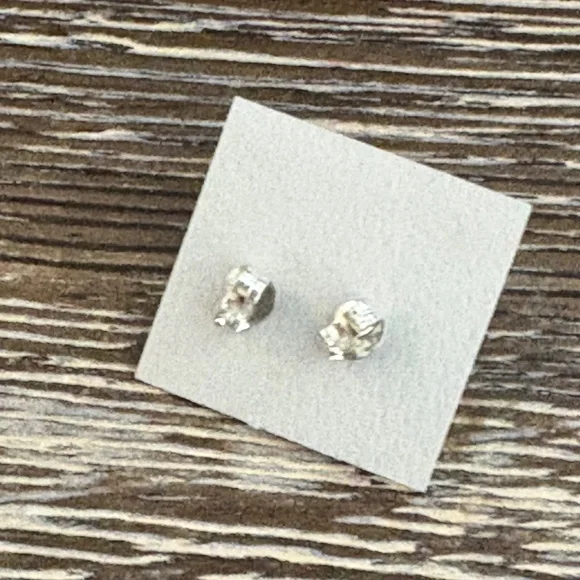 Sterling silver stud earrings beautiful light blue turquoise stones - Picture 9 of 13